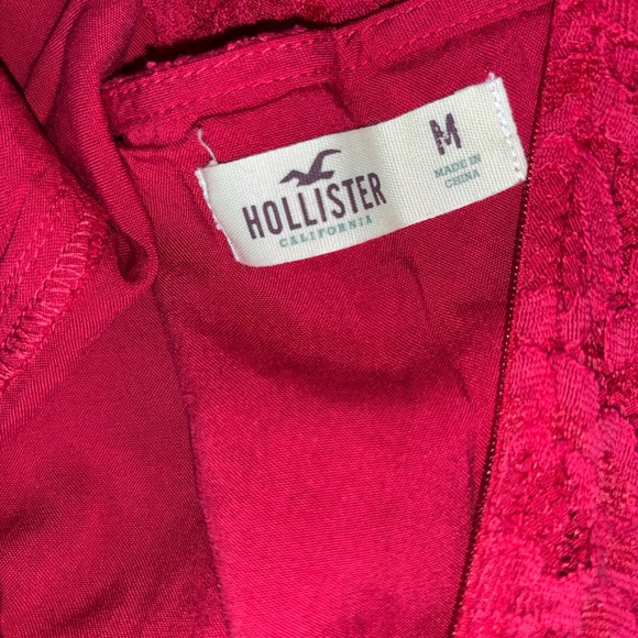 Hollister Red Lace Sleeveless Dress Woman’s Size M - Picture 6 of 15